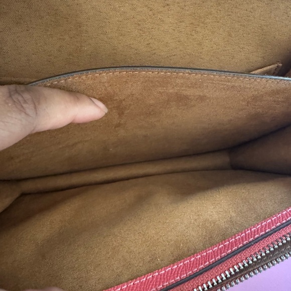 NWT COACH 91019 KLARE CROSSBODY IN SIGNATURE CANVAS $398 Khaki/Tangerine - Picture 11 of 13